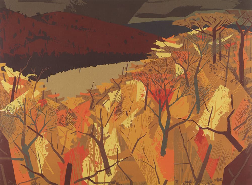 Algonquin Lake (1947–1953) — Sampson-Matthews oil silkscreen by charles comfort