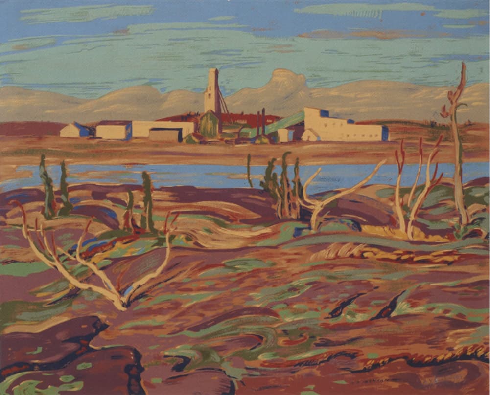 Gold Mine (1953–1957) — Sampson-Matthews oil silkscreen by ay jackson