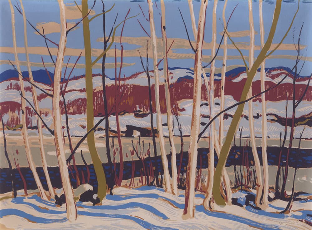 Joe Creek (1945–1948) — Sampson-Matthews oil silkscreen by tom thomson