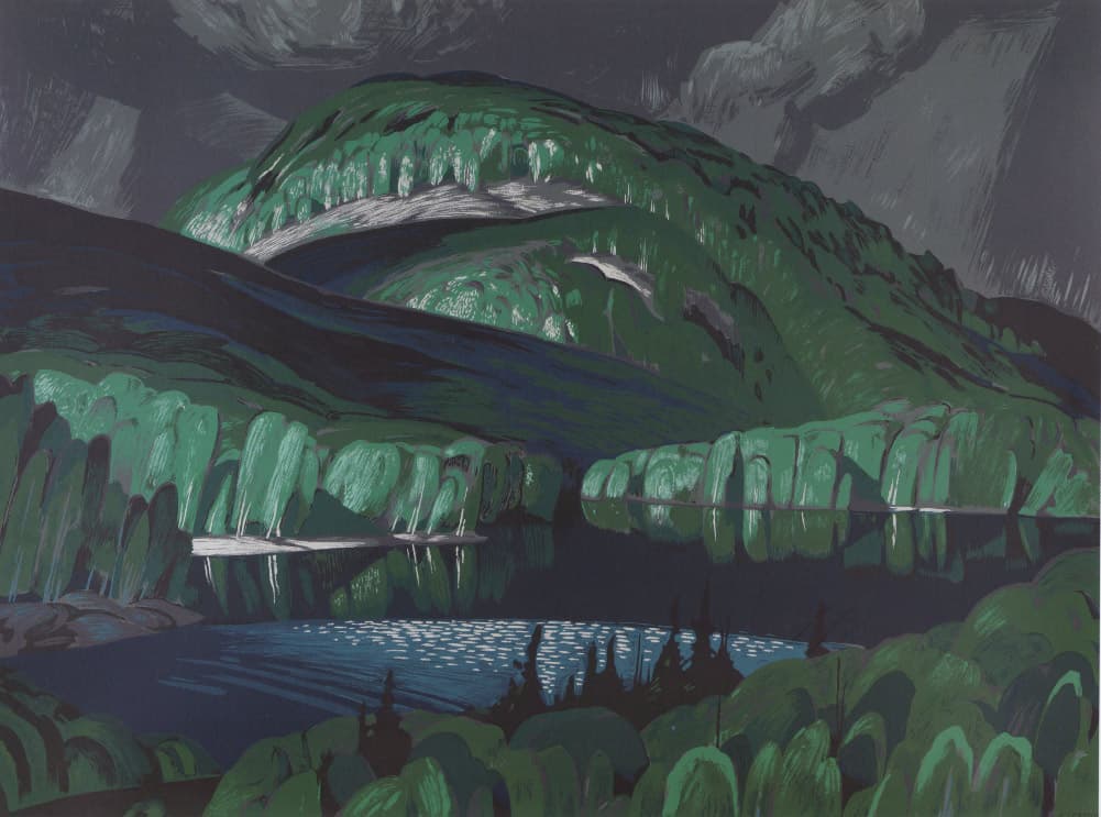 Poplar (1950) — Sampson-Matthews oil silkscreen by aj casson