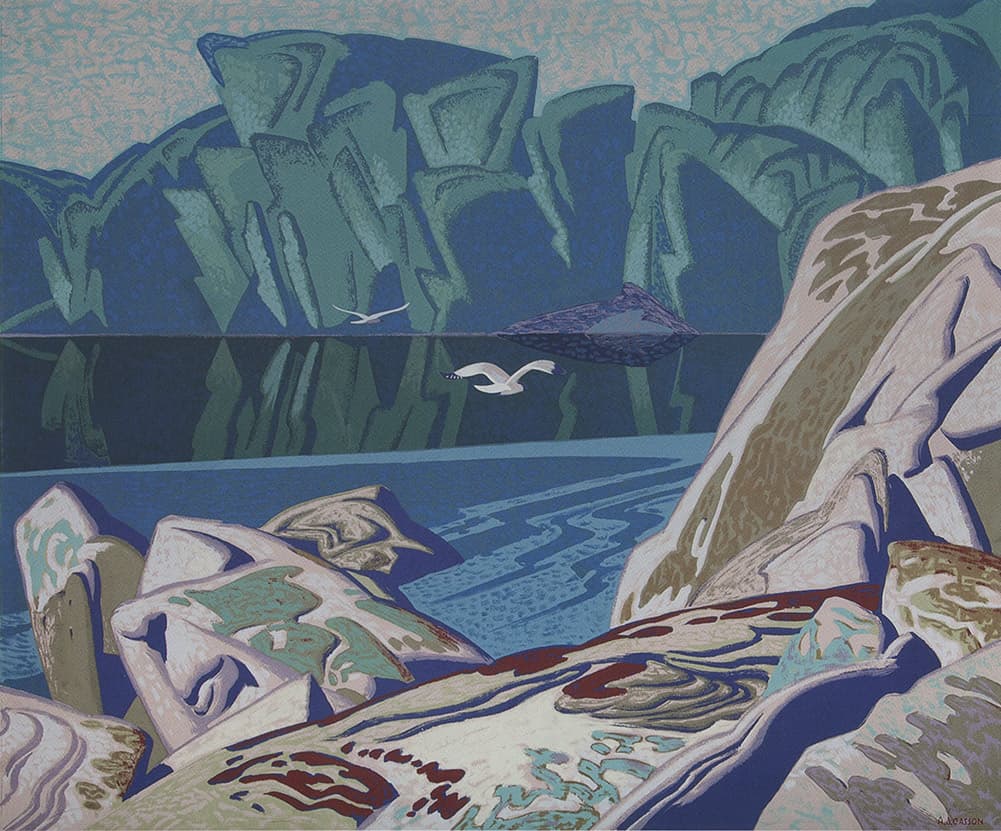 Summer Morning (1947–1953) — Sampson-Matthews oil silkscreen by aj casson
