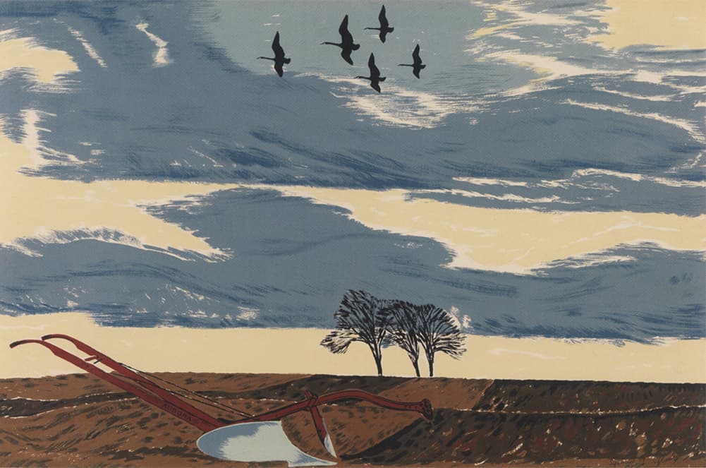The Plough (1947–1953) — Sampson-Matthews oil silkscreen by thoreau macdonald